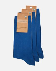 Albero Natur sokken bio-katoen 3 paar - blauw via Lotika