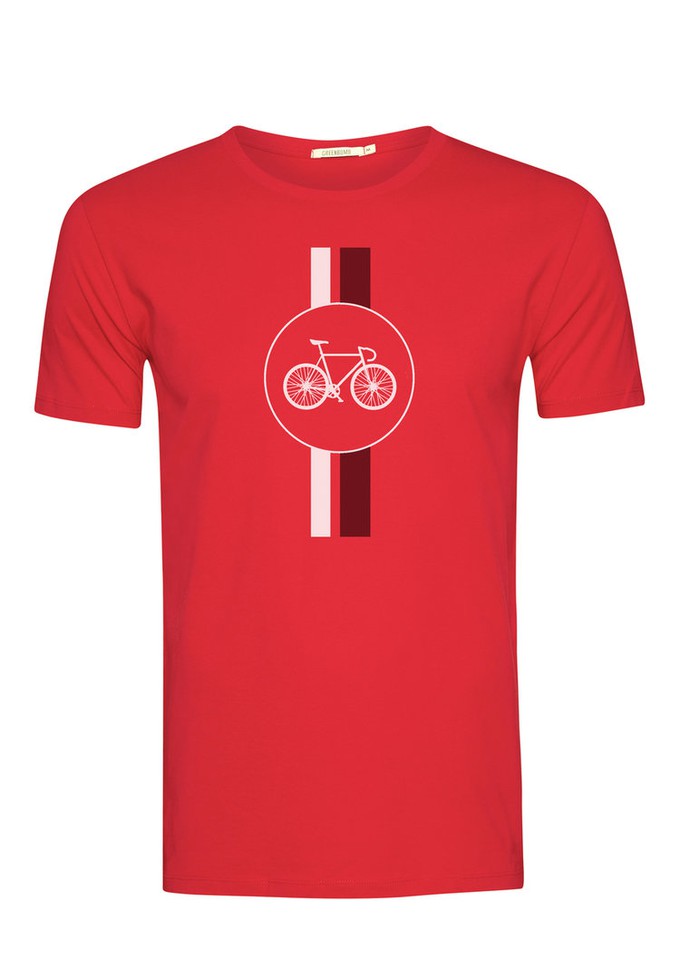 Greenbomb T-shirt - bike highway flame red from Lotika