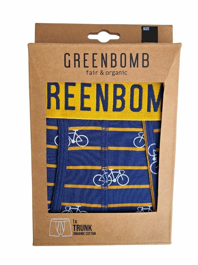 Greenbomb boxershort little bike stripes - navy XL from Lotika