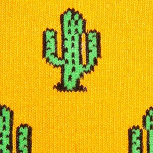 Swole Panda - bamboe sokken cactus - geel from Lotika