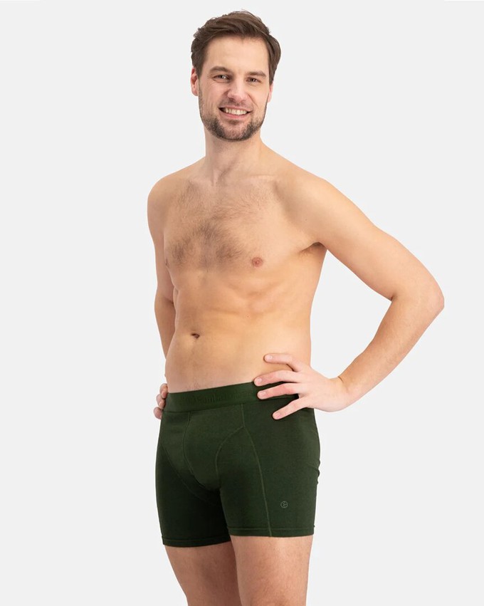 Bamboo Basics bamboe boxershorts Rico - groen - navy - zwart from Lotika