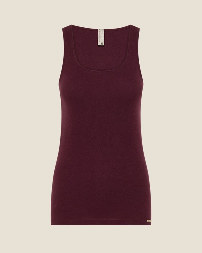 Comazo hemd brede bandjes 100% katoen – burgundy from Lotika