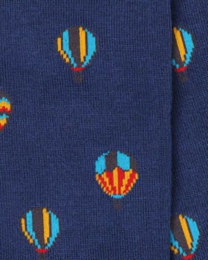 Swole Panda bamboe sokken heren luchtballonnen - blauw from Lotika