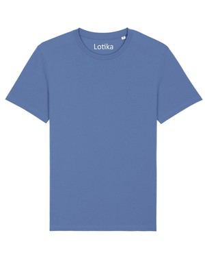 Daan T-shirt biologisch katoen bright blue from Lotika