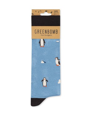 Greenbomb sokken pinguïns - blauw from Lotika