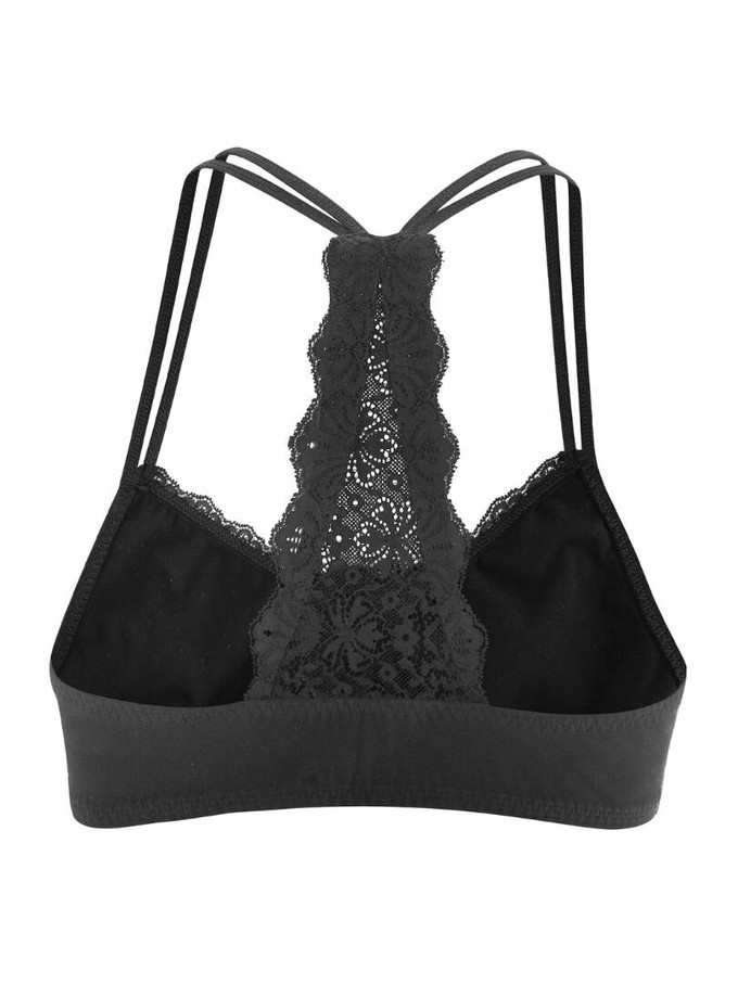 Living Crafts bustier bh katoen Eva - zwart from Lotika