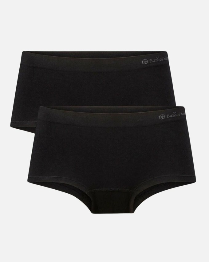 Bamboe hipster naadloos Sophie 2-pack - zwart from Lotika