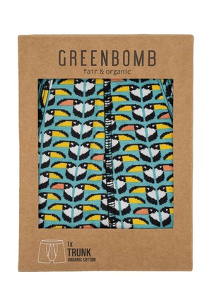 Greenbomb boxershort toekans from Lotika