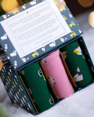 Swole Panda - heren sokken giftbox - boerderij from Lotika