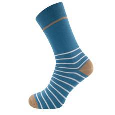 Ewers gestreepte sokken heren - lichtblauw via Lotika