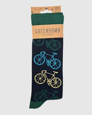 Greenbomb sokken heren bike big - zwart from Lotika