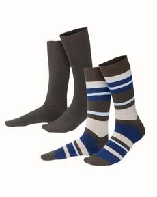 Living Crafts katoenen sokken Arni 2-pack – earth wave via Lotika