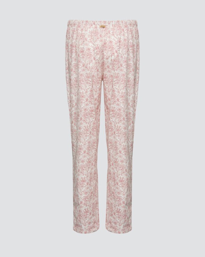 Comazo dames lange pyjamabroek katoen – old rose from Lotika