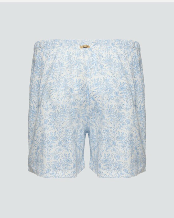 Comazo dames pyjamashort katoen – light blue from Lotika