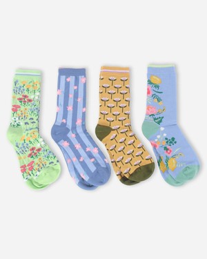 Thought damessokken giftbox met bloemen from Lotika