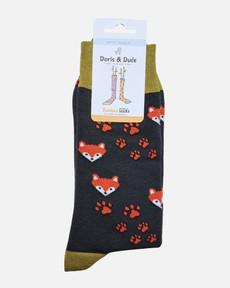 Doris & Dude bamboe herensokken met vossen bruin via Lotika