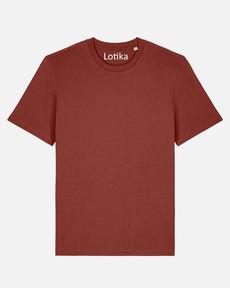 Juul T-shirt biologisch katoen - earth red via Lotika