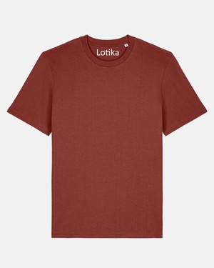 Juul T-shirt biologisch katoen - earth red from Lotika