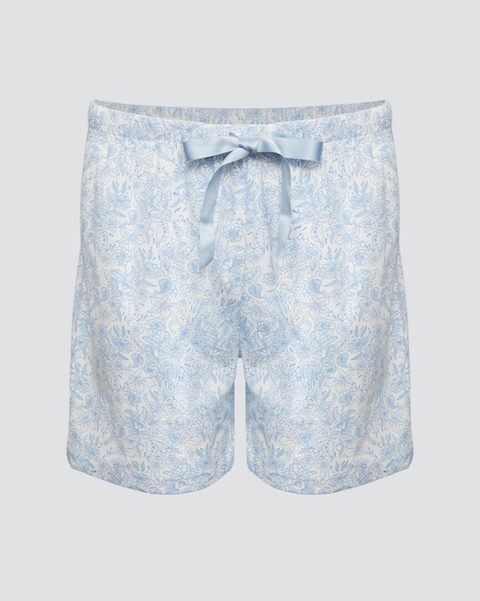 Comazo dames pyjamashort katoen – light blue from Lotika