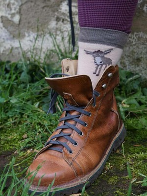 Kindersokken katoen ezels - beige from Lotika