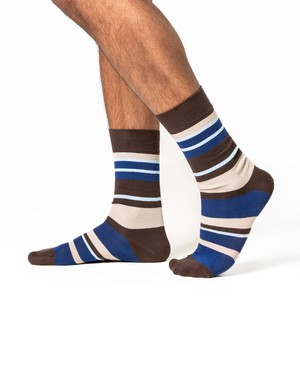 Living Crafts katoenen sokken Arni 2-pack – earth wave from Lotika