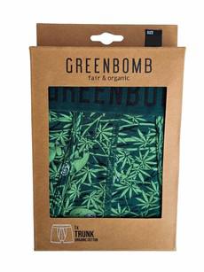 Greenbomb boxershort animal slots, weed green via Lotika