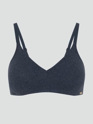 Comazo BH zonder beugel bio katoen - marine blauw from Lotika