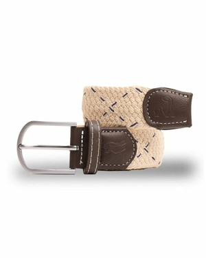 Swole Panda gevlochten riem - beige blauw from Lotika