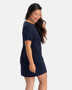 Bamboe dames nachthemd korte mouw Nora – navy from Lotika Bamboe dames nachthemd korte mouw Nora – navy from Lotika