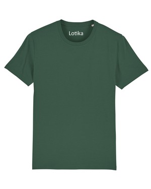 Daan T-shirt biologisch katoen bottle green from Lotika