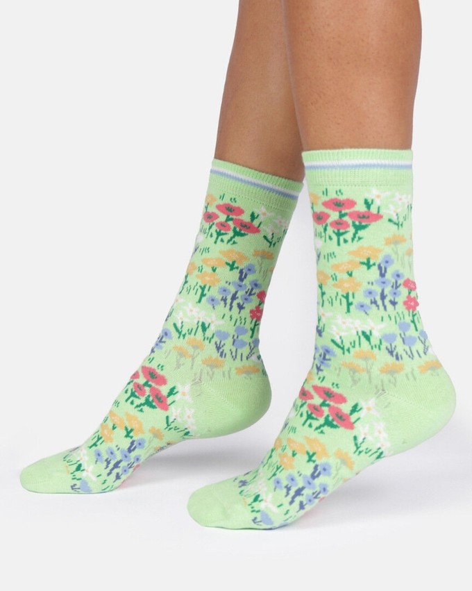 Thought damessokken giftbox met bloemen from Lotika