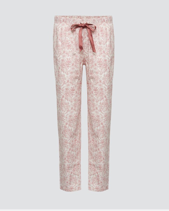 Comazo dames lange pyjamabroek katoen – old rose from Lotika
