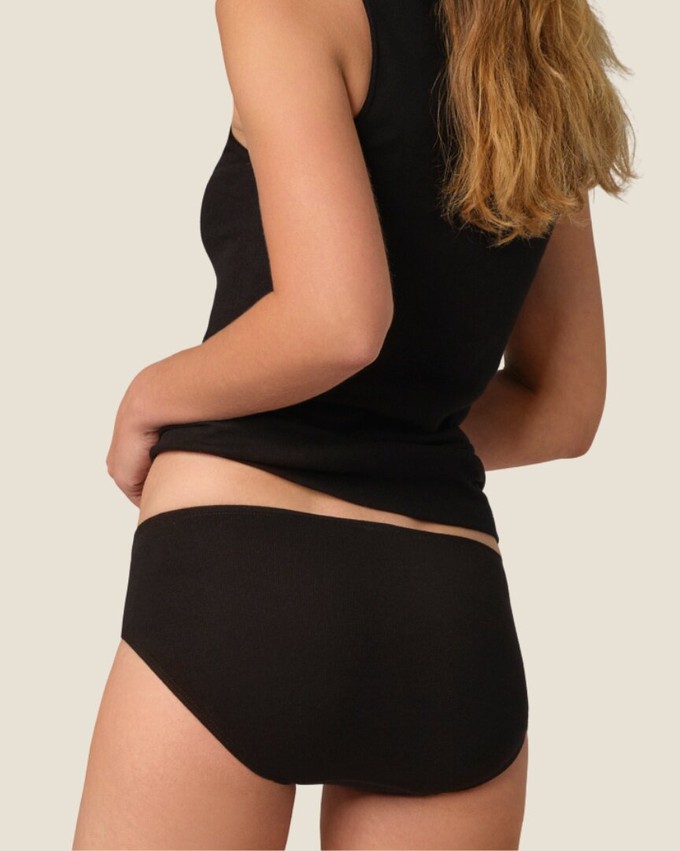 Comazo dames slip 100% katoen – zwart from Lotika