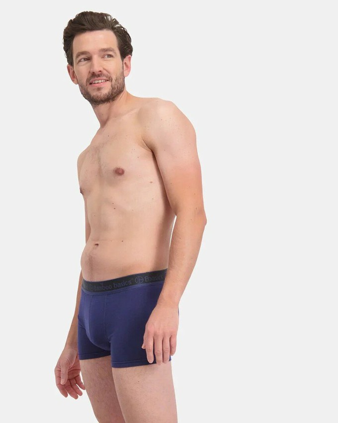 Bamboo Basics trunk boxershorts Liam - blauw navy zwart from Lotika