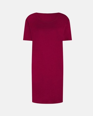 Bamboe dames nachthemd korte mouw Nora – bordeaux from Lotika Bamboe dames nachthemd korte mouw Nora – bordeaux from Lotika
