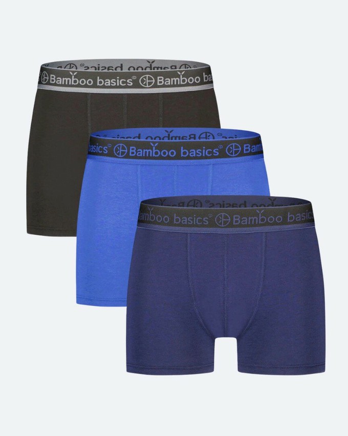 Bamboo Basics trunk boxershorts Liam - blauw navy zwart from Lotika