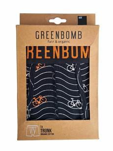 Greenbomb boxershort bike waves - zwart via Lotika