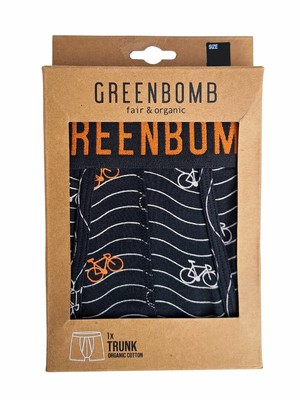 Greenbomb boxershort bike waves - zwart XXL from Lotika