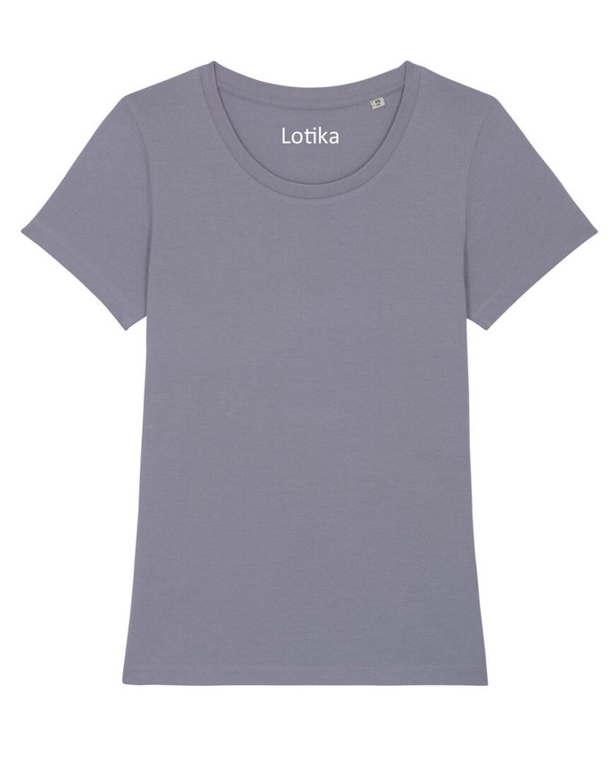 Yara T-shirt dames biologisch katoen - lava grey from Lotika