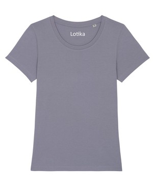 Yara T-shirt dames biologisch katoen - lava grey from Lotika
