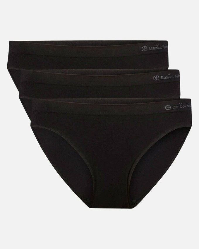 Bamboe Taille Slip naadloos Tess 3-pack - zwart from Lotika