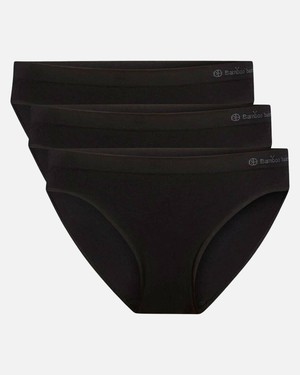Bamboe Taille Slip naadloos Tess 3-pack - zwart from Lotika