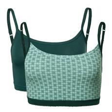 Living Crafts bustier katoen Pippa 2-pack - groen mt 48 via Lotika