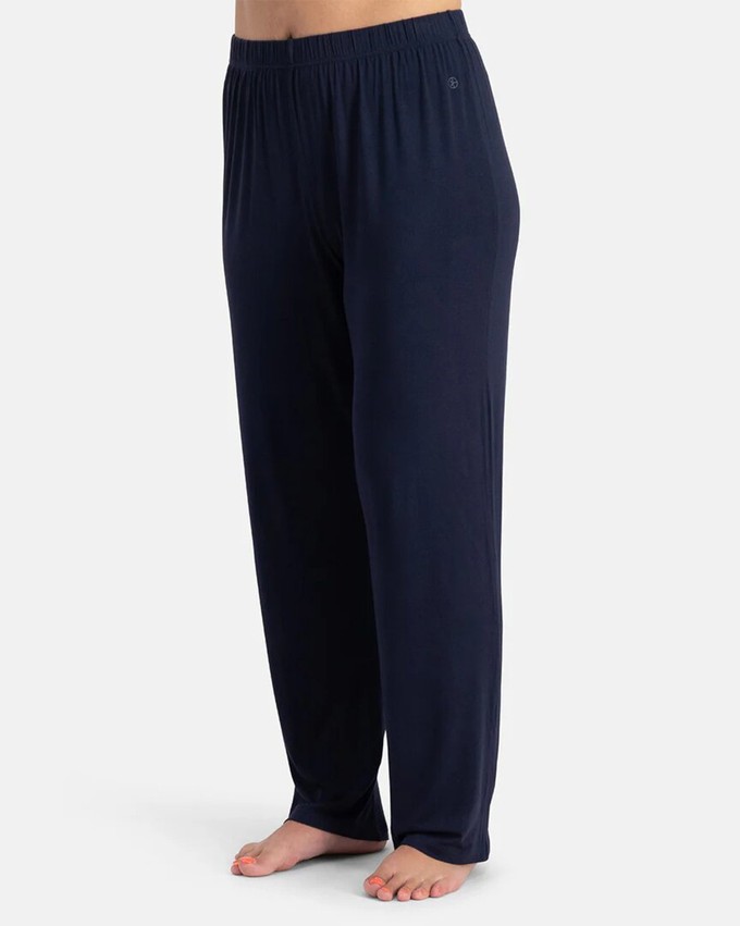 Bamboe dames pyjama set lange mouwen Nina – navy from Lotika Bamboe dames pyjama set lange mouwen Nina – navy from Lotika
