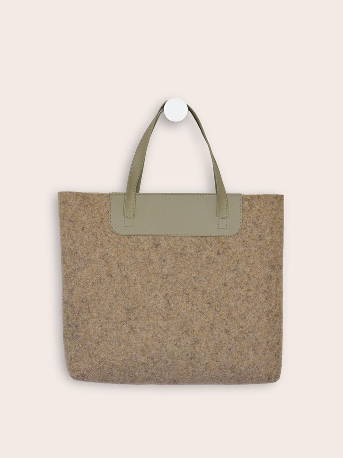 Duurzame vilten shopper MARLY - Taupe from MADE out of