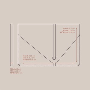 Laptophoes MARO - Taupe Combi from MADE out of
