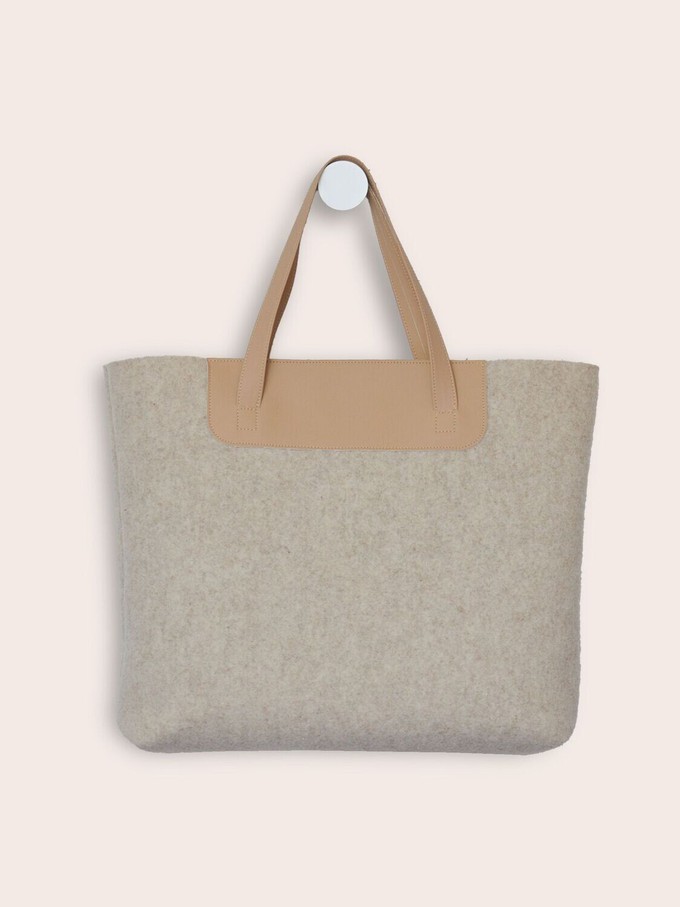 Duurzame vilten shopper MARLY - Beige from MADE out of