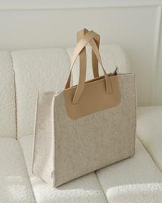 Handtas ANNE - Beige via MADE out of