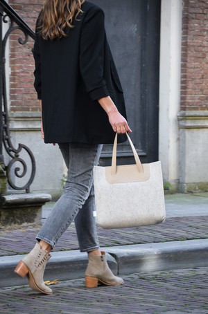 Handtas ANNE - Beige from MADE out of