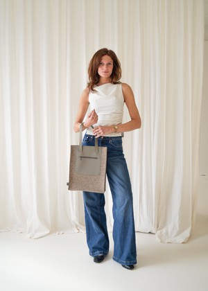 Paperbag KIEN - Taupe from MADE out of